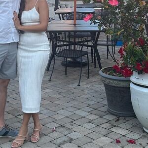 Rihoas Wave Ripple Texture Dress XS